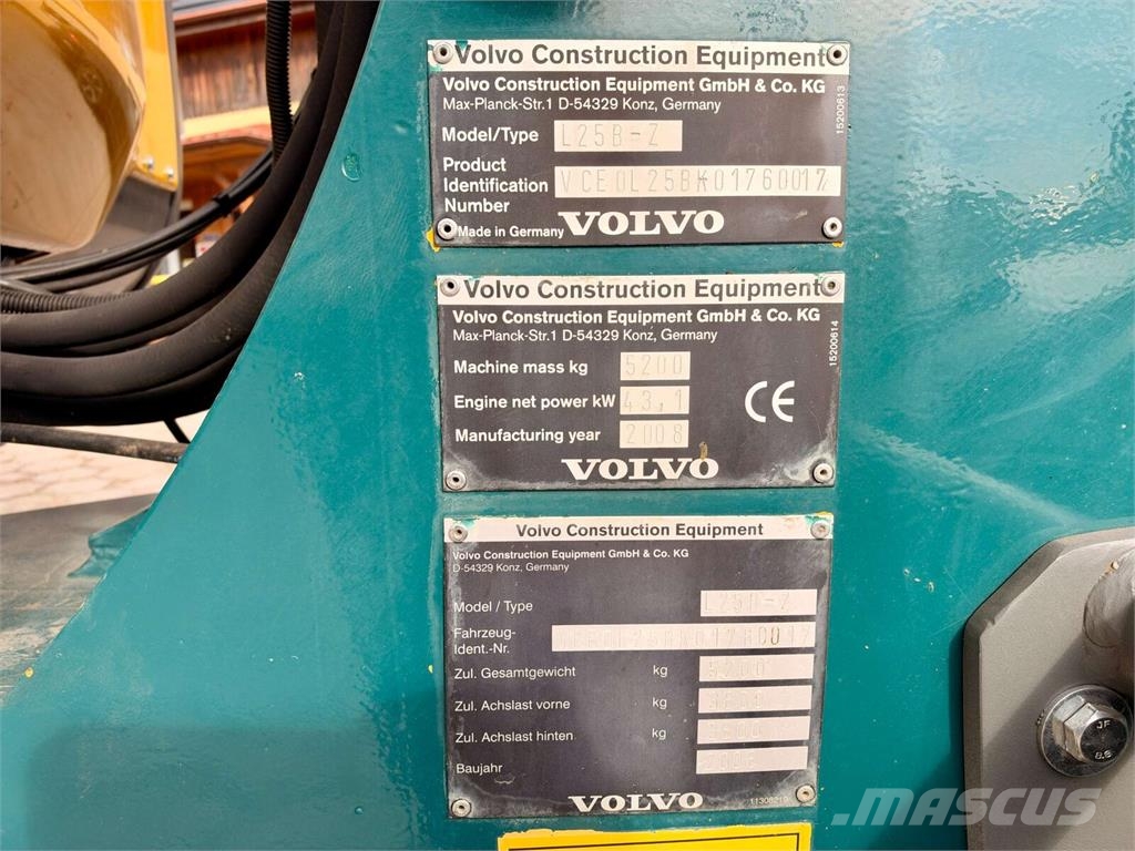 Volvo L25B Carregadeiras de rodas