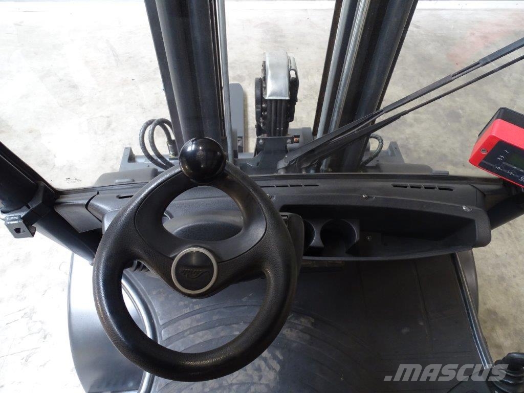 Linde H50D-02 -Container-Indoor-Stapler -TRIPLEX Diesel forklifts