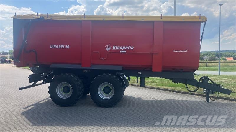 Dinapolis DPX20 Tipvogn, med presenning Kipperaanhangers