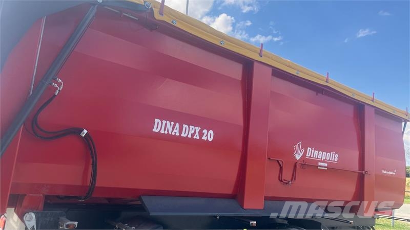 Dinapolis DPX20 Tipvogn, med presenning Kipperaanhangers