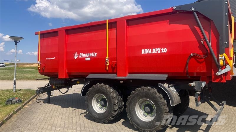 Dinapolis DPX20 Tipvogn, med presenning Kipperaanhangers