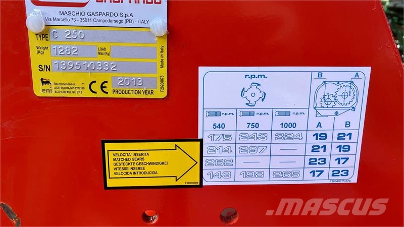 Maschio C 250 Kultivátorok