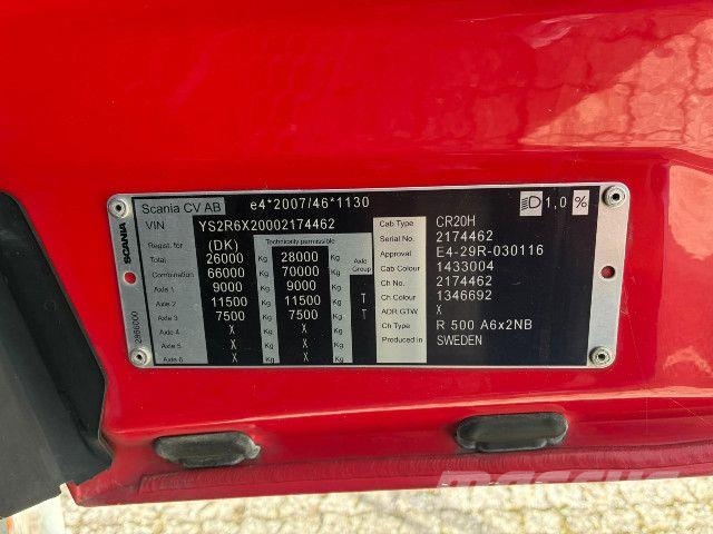Scania R 500 A6x2NB - HMF kran 2820 Tractor Units