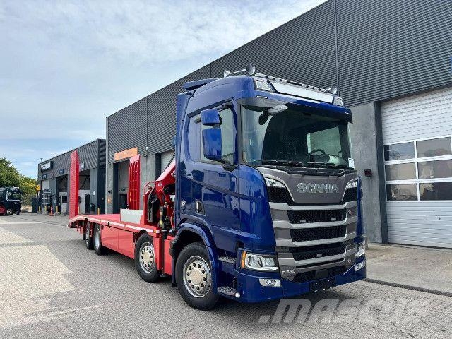 Scania R 590 B8x2*6NB Crane + machine transporter body wi Вантажівки / спеціальні