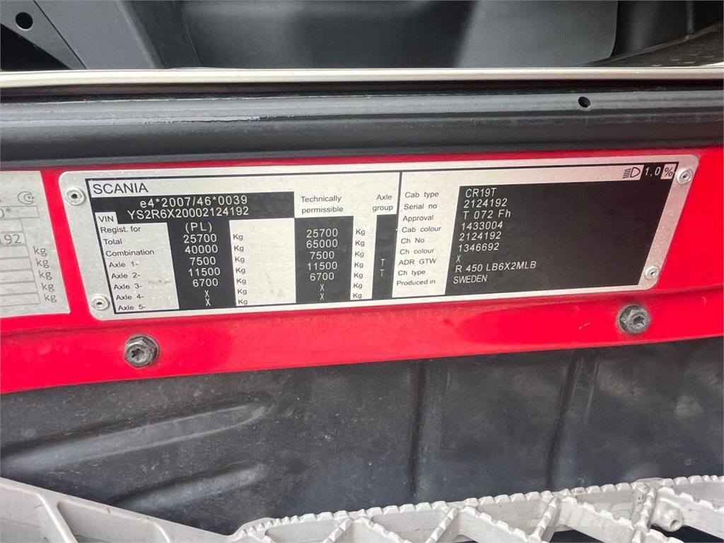 Scania R 450 LB6x2MLB + Przyczepa WIELTON Kamioni-šasije