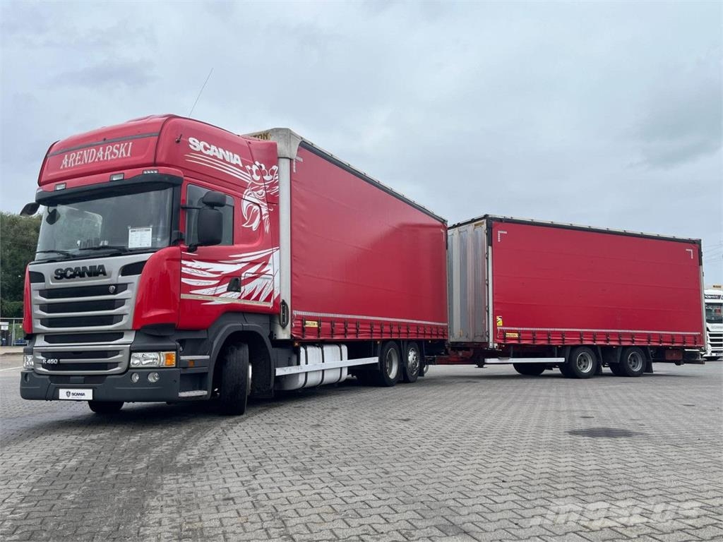 Scania R 450 LB6x2MLB + Przyczepa WIELTON Kamioni-šasije