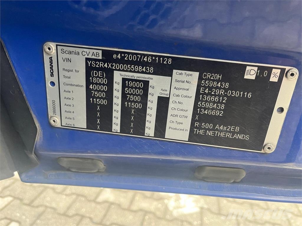 Scania R 500 A4x2EB MEGA Ciągniki siodłowe