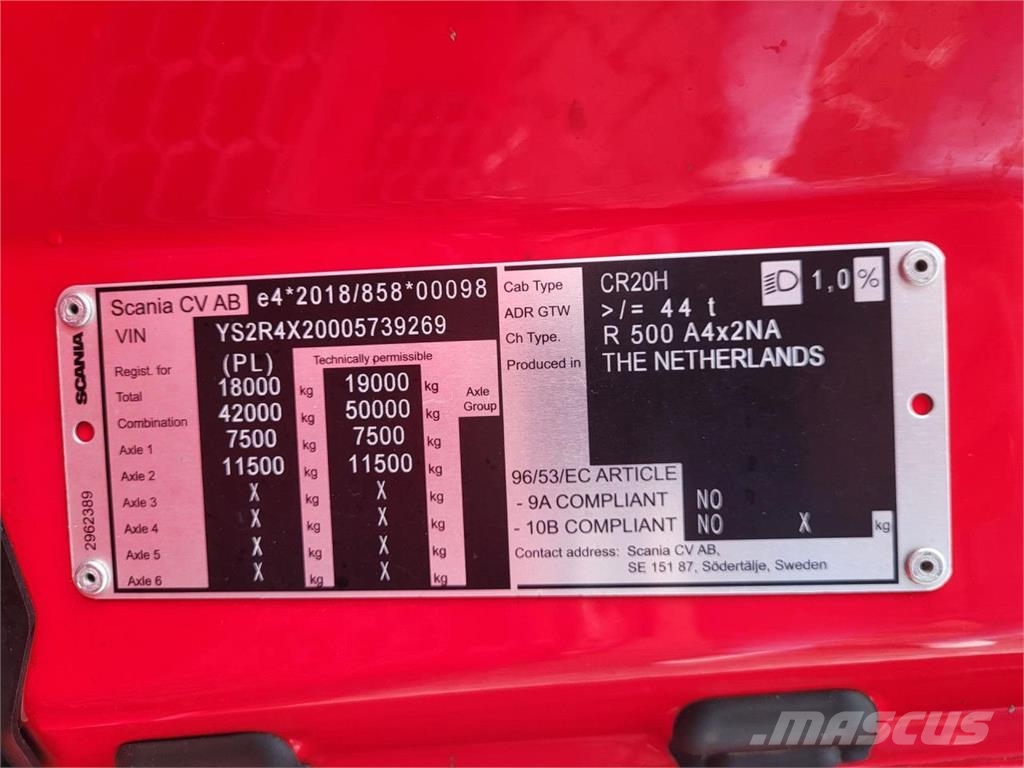 Scania R 500 A4x2NA Standard Motrici e Trattori Stradali