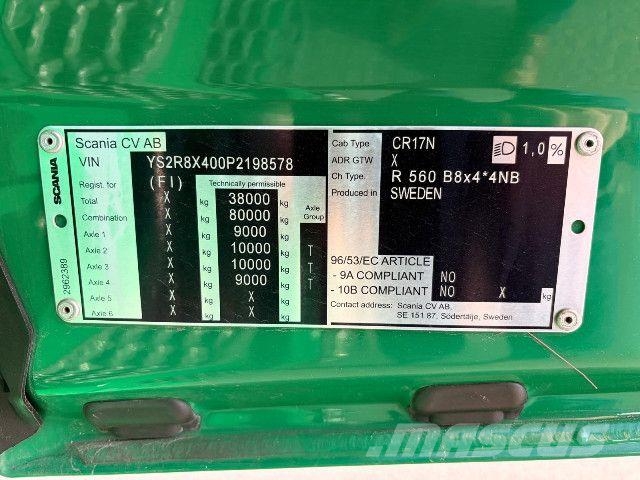Scania R 560 B8x4*4NB Chassis