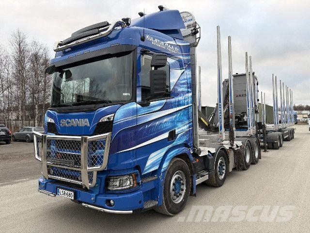 Scania R 560 B8x4NB + PV + Nosturi Лесовозы / Сортиментовозы