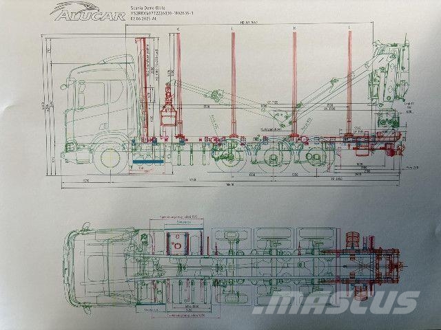Scania R 660 B8x4/4NB Transporte de madera