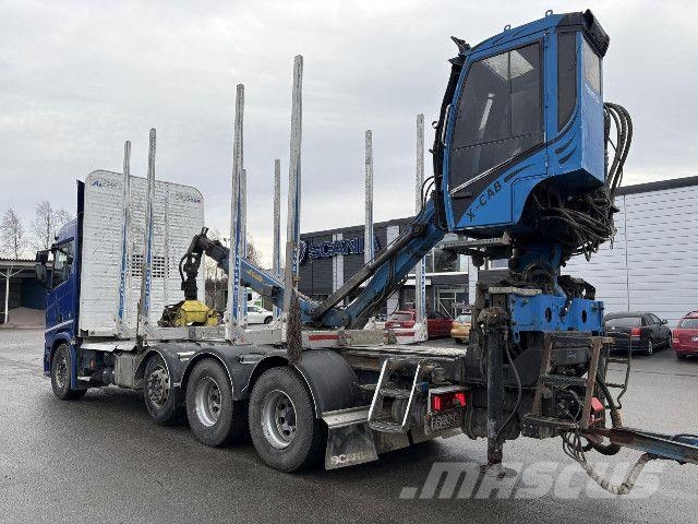 Scania R580 8x4/4 + PV+ Nosturi Puuautot