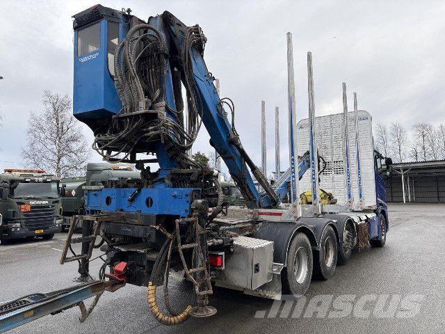 Scania R580 8x4/4 + PV+ Nosturi Puuautot