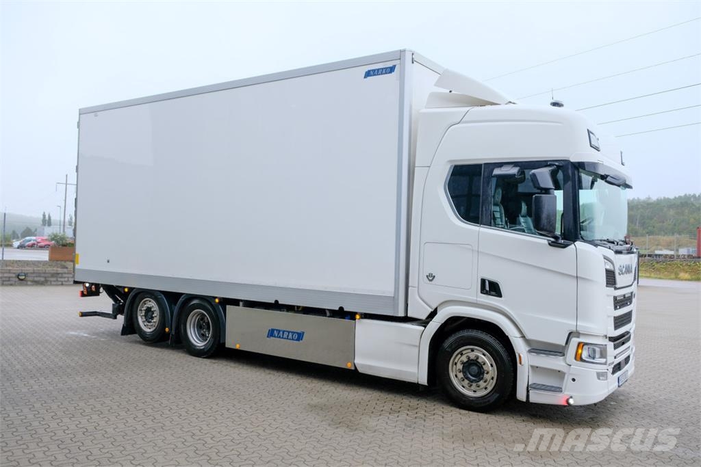 Scania R590 V8 6x2*4 Närko skåpbil - Zepro 2t lift Sanduk kamioni