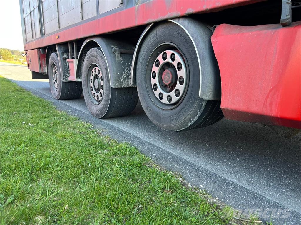 Fliegl SDS 400 13,6 mtr - 3 dæk 97m3 نصف مقطورات لنقل الحيوانات