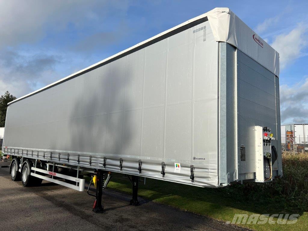 Hangler 13,6 mtr 2 akslet city lift - 33 pallers Opleggers met meesturende achterwielen