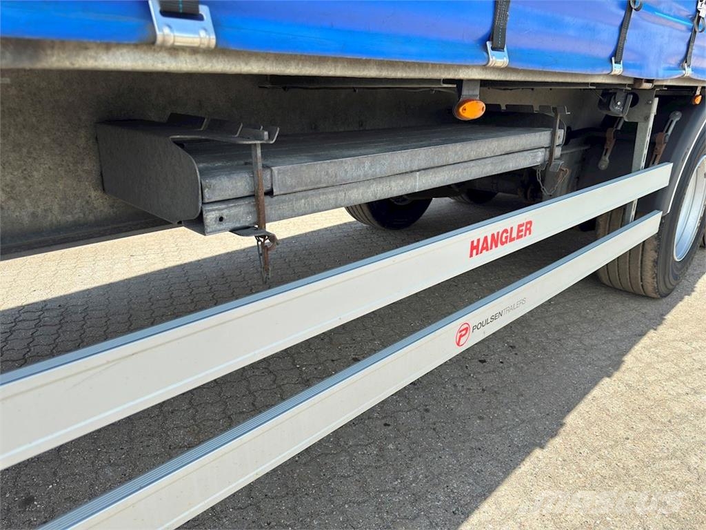 Hangler 3-aks gardintrailer hævetag + skydetag Schuifzeilen