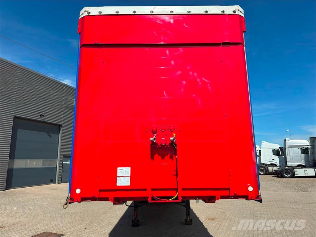 Hangler 3-aks gardintrailer hævetag + skydetag Schuifzeilen
