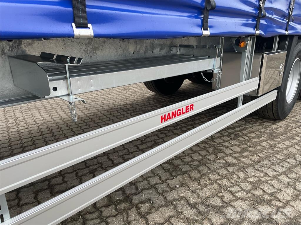 Hangler 3-aks Hævetag + Foldeslæde lift Semirremolques con caja de lona