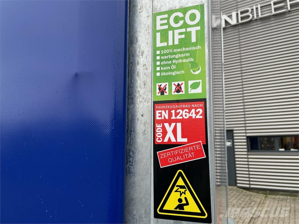 Hangler 3-aks Hævetag + Foldeslæde lift Semirremolques con caja de lona