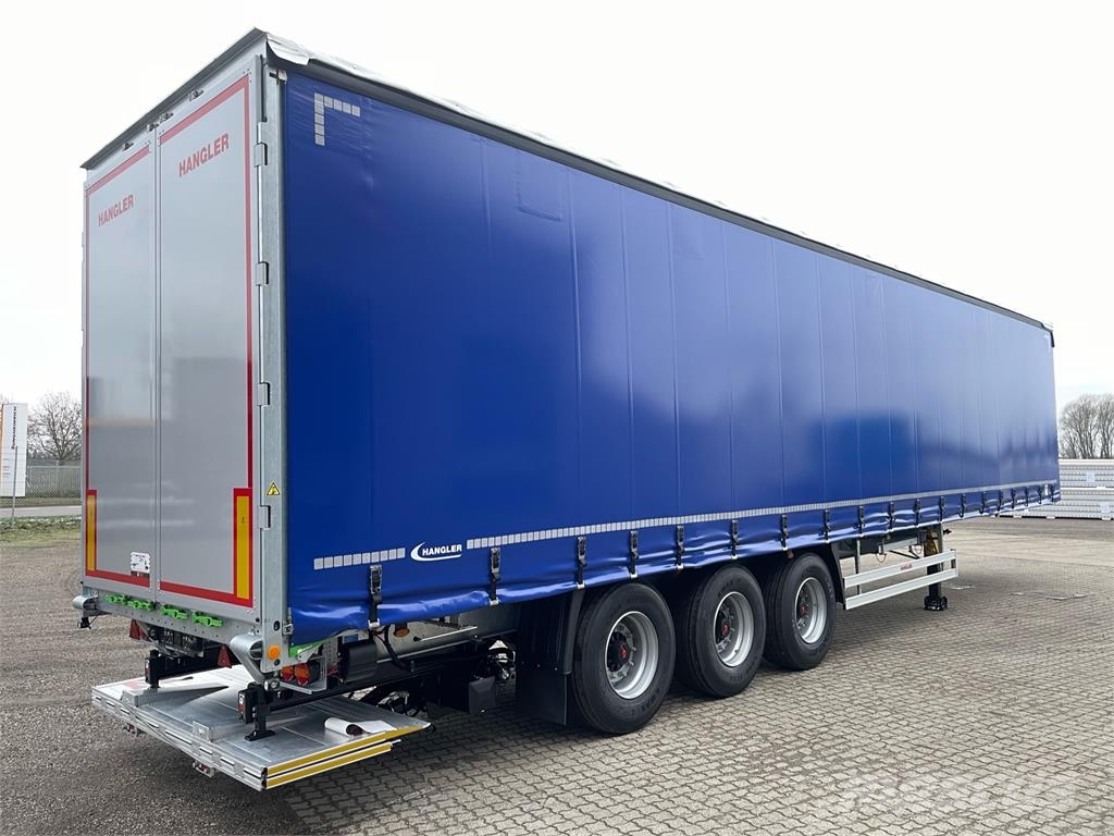 Hangler 3-aks Hævetag + Foldeslæde lift Semirremolques con caja de lona