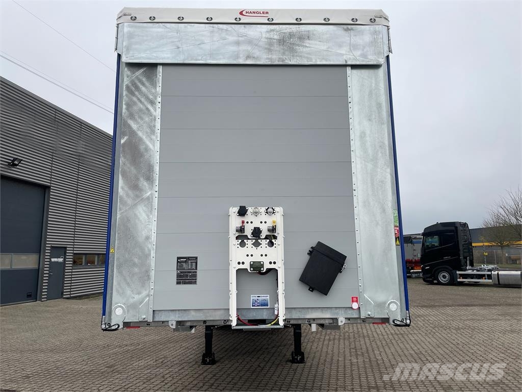 Hangler 3-aks Hævetag + Foldeslæde lift Semirremolques con caja de lona