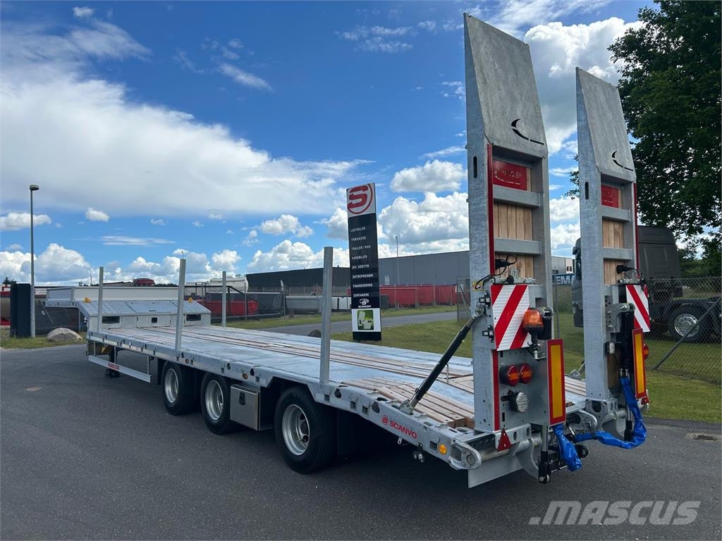 Hangler SDS-H 510-T 3-aks maskintrailer Diepladers