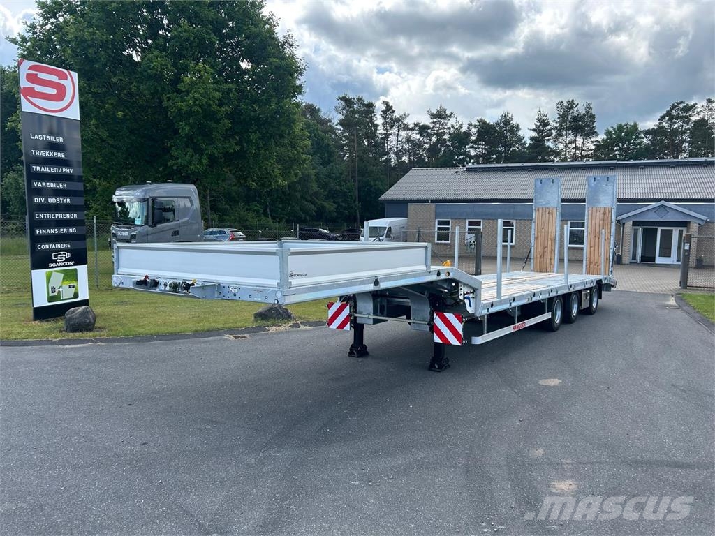 Hangler SDS-H 510-T 3-aks maskintrailer Diepladers