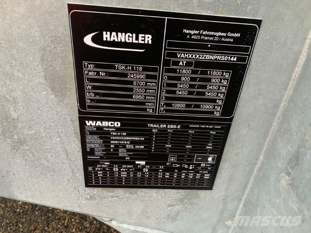 Hangler TSK-H 118 5,0 mtr 3 vejs tip Plataformas bajas