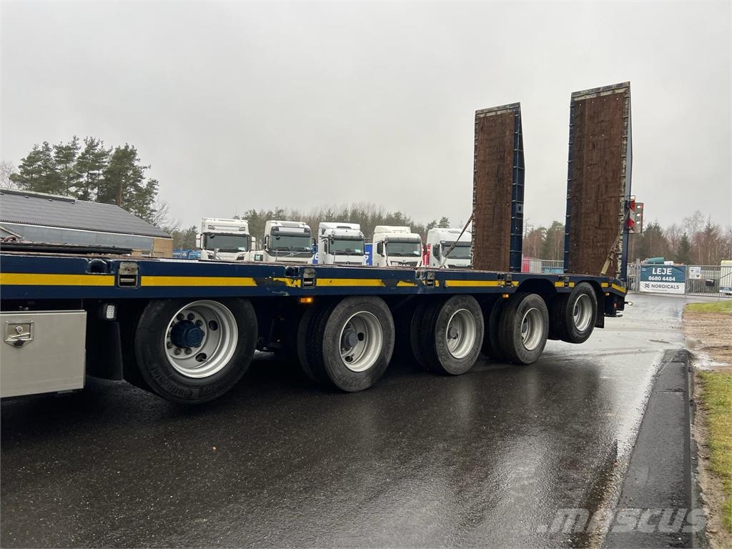 HRD 7 akslet - 84 ton blokvogn med ramper Plataformas bajas