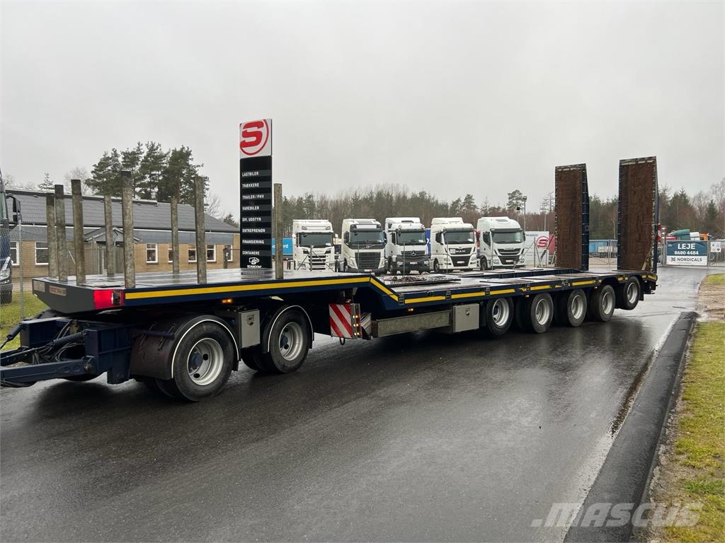 HRD 7 akslet - 84 ton blokvogn med ramper Plataformas bajas