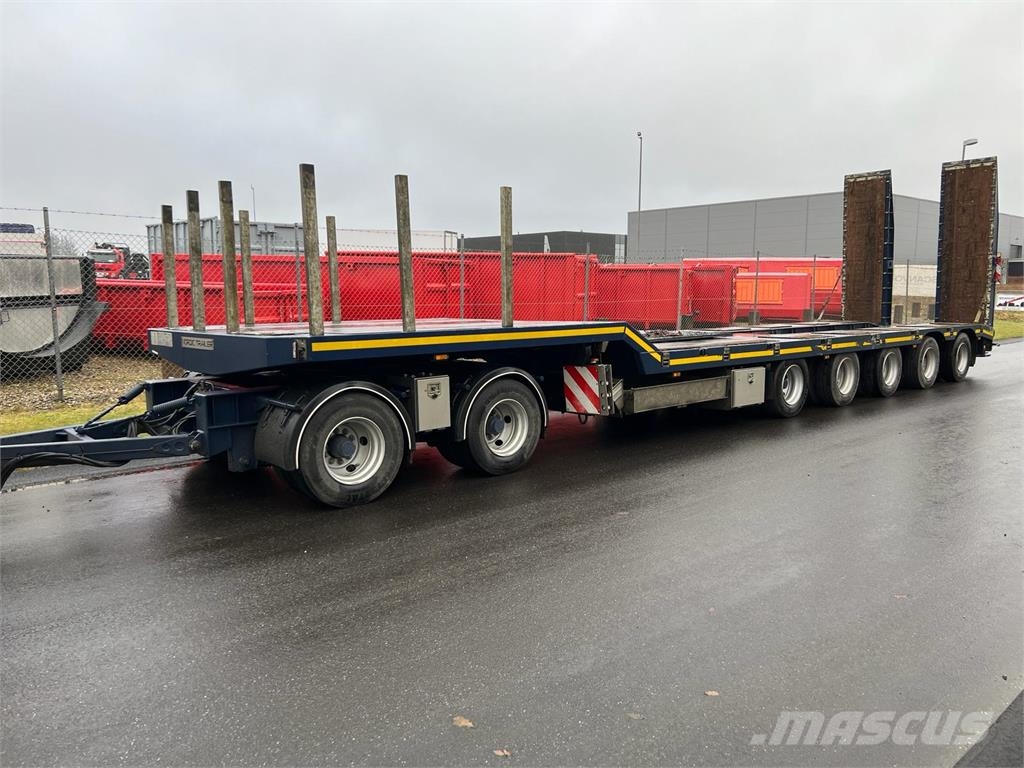HRD 7 akslet - 84 ton blokvogn med ramper Plataformas bajas
