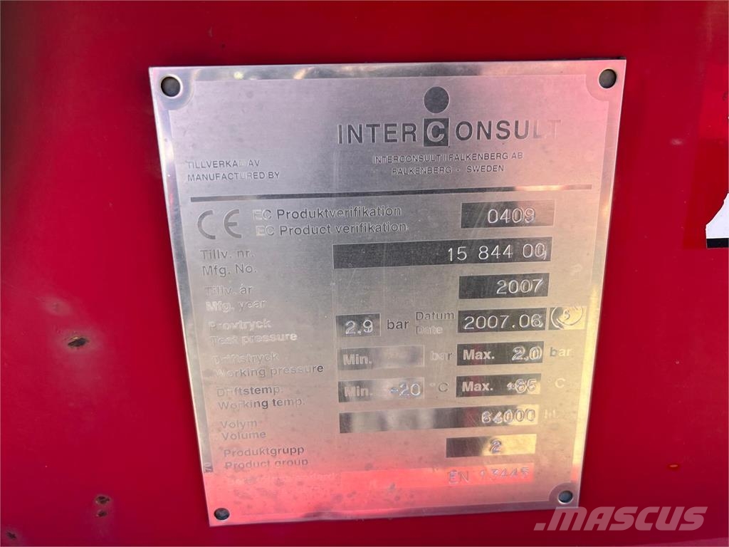 Interconsult 64m3 STRT1-64CA med tip Tartályos félpótkocsik