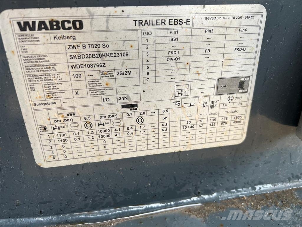 Kel-Berg C920V 20 ton - folde-slæde lift Ρυμούλκες Container