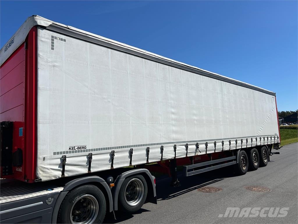 Kel-Berg D100V 13,6 mtr gardin - lodretstående lift Citytrailers