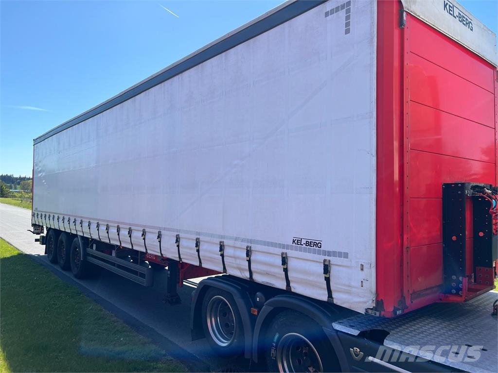 Kel-Berg D100V 13,6 mtr gardin - lodretstående lift Citytrailers