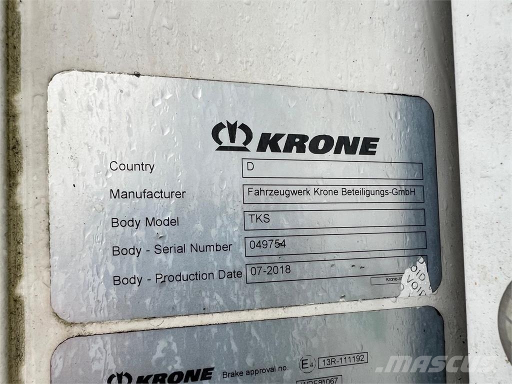 Krone 13,6 mtr city - Thermo King SLX 300 Temperature controlled semi-trailers
