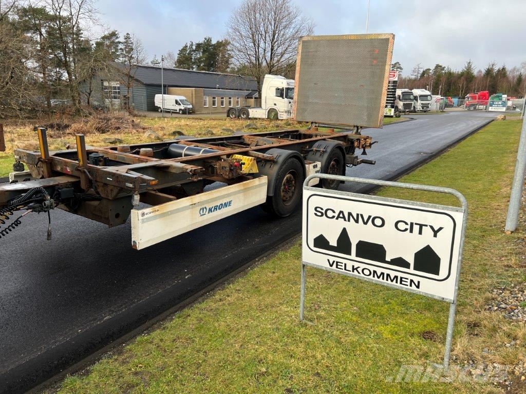 Krone ZZW 18 EL containerlåse - zepro lift Containerframe trailers