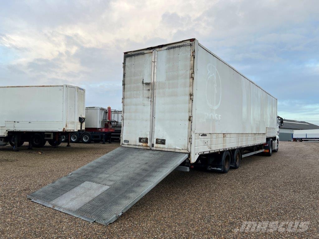 Leci 13,6 mtr. box læsserampe Vehicle transport semi-trailers