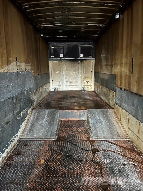 Leci 13,6 mtr. box læsserampe Vehicle transport semi-trailers