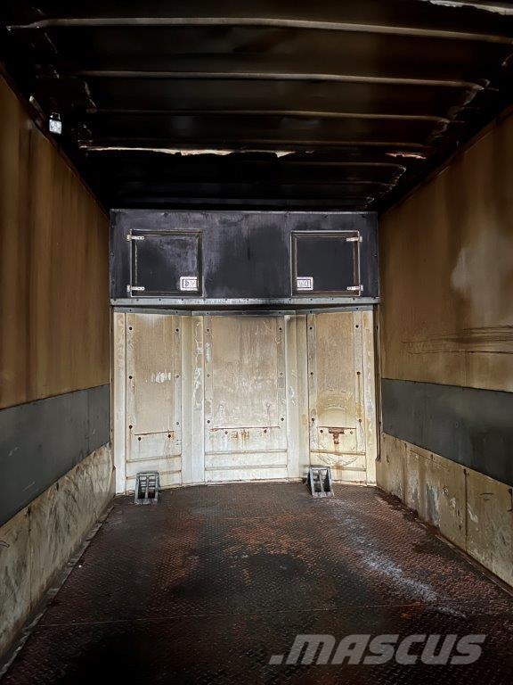 Leci 13,6 mtr. box læsserampe نصف مقطورات ذات هيكل صندوقي