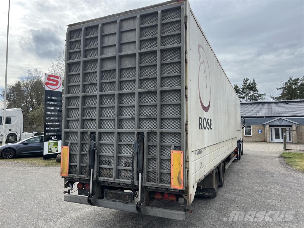 Leci 13,6 mtr. box læsserampe نصف مقطورات ذات هيكل صندوقي