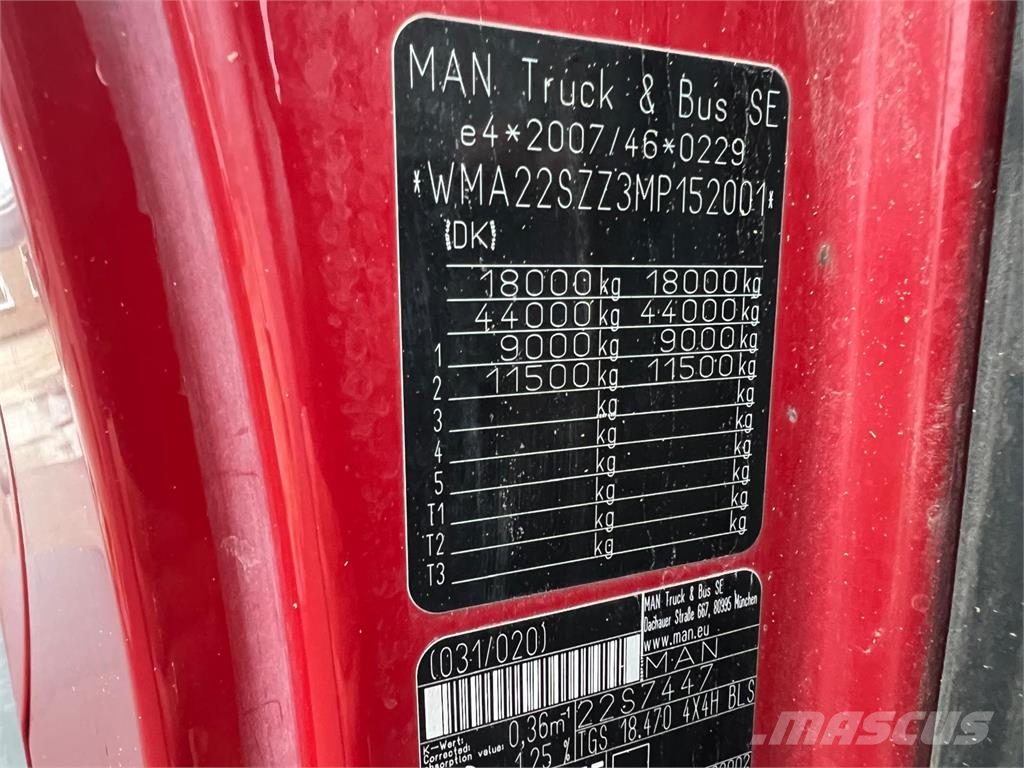 MAN TGS 18-470 4x4 H BLS Cavalos mecânicos