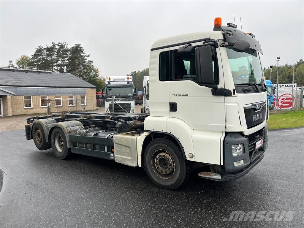 MAN TGS 26-440 BL 6X2-4 Savivarčiai su kabeliniu keltuvu
