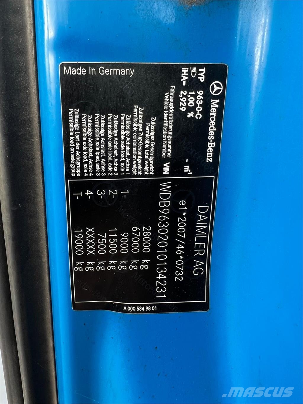 Mercedes-Benz Antos 2546 L Lastväxlare med kabellift