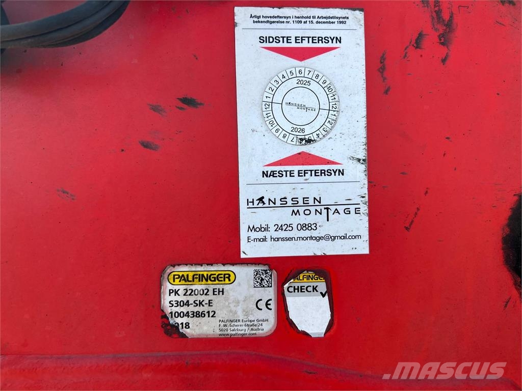 Palfinger PK 22002 EH S304-SK-E Grúas cargadoras