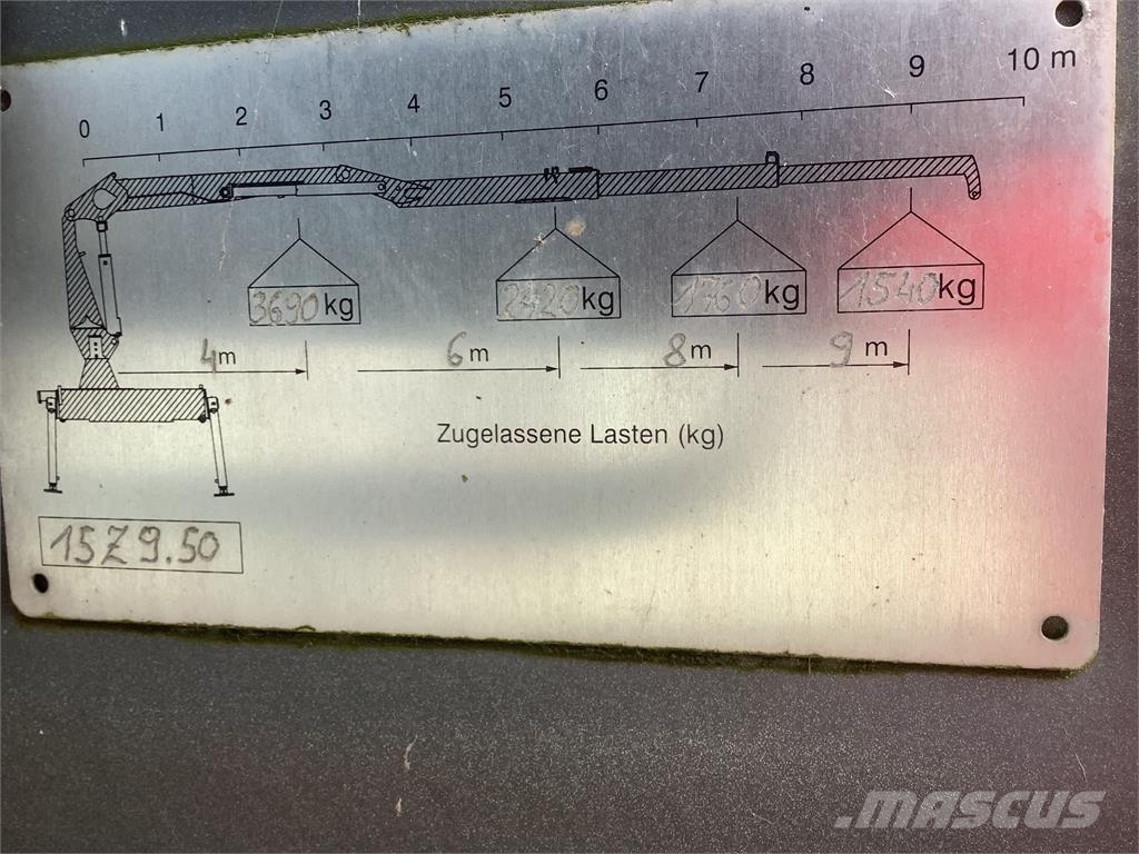 Penz 15Z9.50 kran på aftagelig konsol Gru da carico