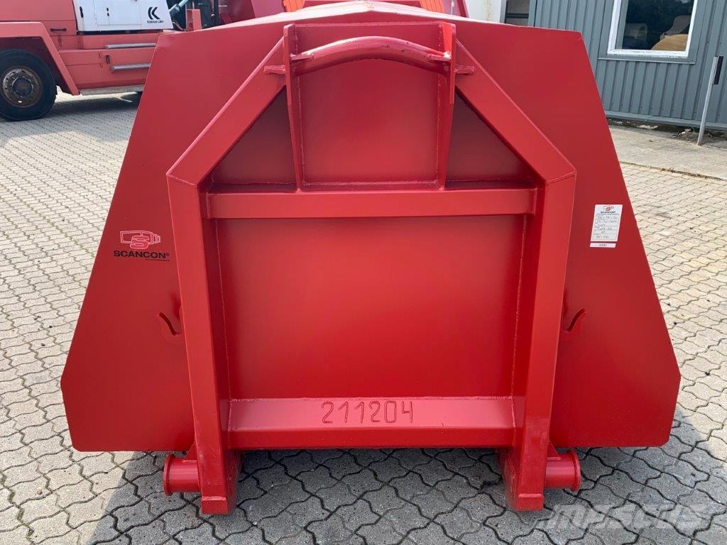  Scancon SL6013 - 6000mm lukket container 13m3 Emelőhorgos rakodó
