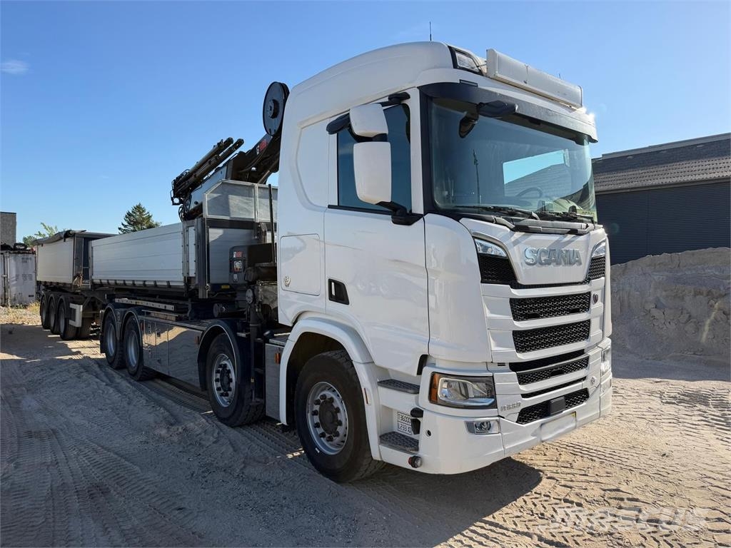 Scania R660 8x4 tandemløft Vaihtolava-autot