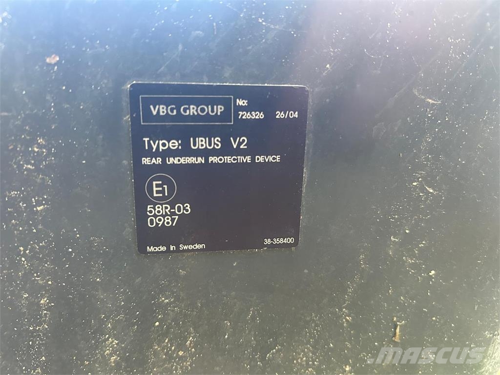 VBG Hydrauisk 600 mm udskuds kofanger Коммерческий транспорт - Другие